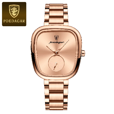 Picture of Poedagar PO783 RoseGold Stainless Steel Analog Wrist Watch For Women