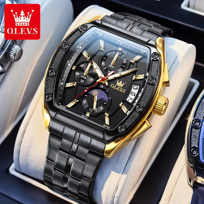 Picture of Olevs 3661S Stainless Steel Chronograph Wrist Watch For Men