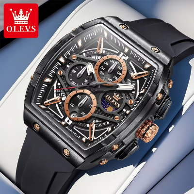 Picture of Olevs 2975 TPU Silicone Chronograph Wrist Watch For Men