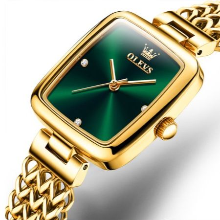 Picture of Olevs 9948 Golden Stainless Steel Analog Wrist Watch For Women