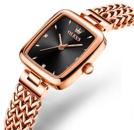 Picture of Olevs 9948 RoseGold Stainless Steel Analog Wrist Watch For Women
