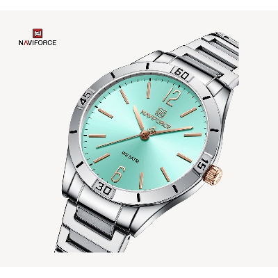 Picture of NAVIFORCE NF5029 Silver Stainless Steel Analog Watch For Women - Pest & Silver