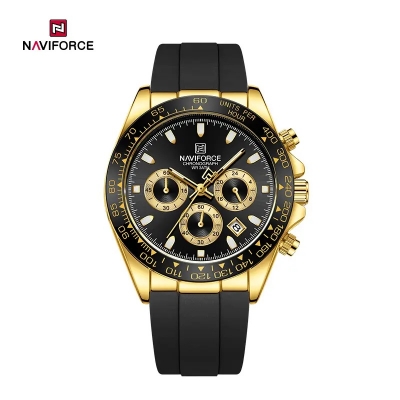 Picture of NAVIFORCE NF8054 Sleek Racing Charismatic Metallic Luminous Hands Timepiece For Style and Durability Wrist Watch