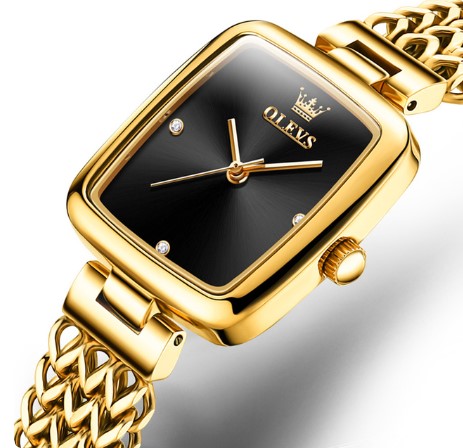 Picture of Olevs 9948 Golden Stainless Steel Analog Wrist Watch For Women