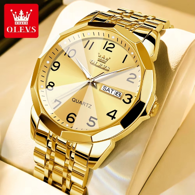 Picture of Olevs 9970G Stainless Steel Analog Wrist Watch For Men