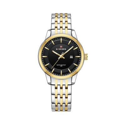 Picture of NAVIFORCE NF9228L Stainless Steel Waterproof Women's Watch – Black Silver & Golden