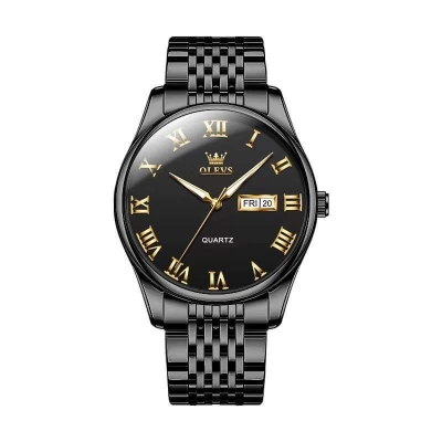 Picture of OLEVS 9979 Black Stainless Steel Analog Wrist Watch For Men