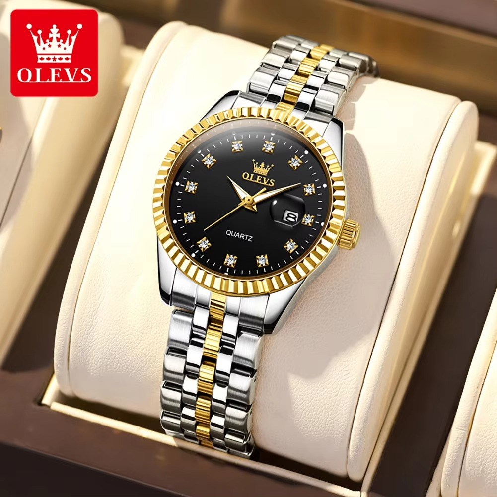 Picture of Olevs 5520 Stainless Steel Analog Wrist Watch For Women
