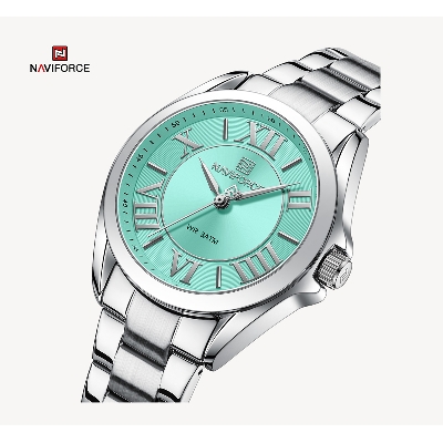 Picture of NAVIFORCE NF5037 Silver Stainless Steel Analog Watch For Women - Pest & Silver