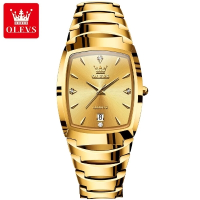 Picture of Olevs 7006G Tungsten Steel Analoge Wrist Watch For Men