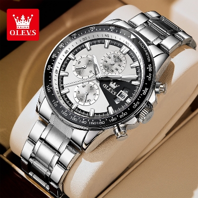 Picture of Olevs TY705 Stainless Steel Chronograph Wrist Watch For Men