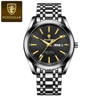 Picture of Poedagar PO962 Stainless Steel Analog Wrist Watch For Men