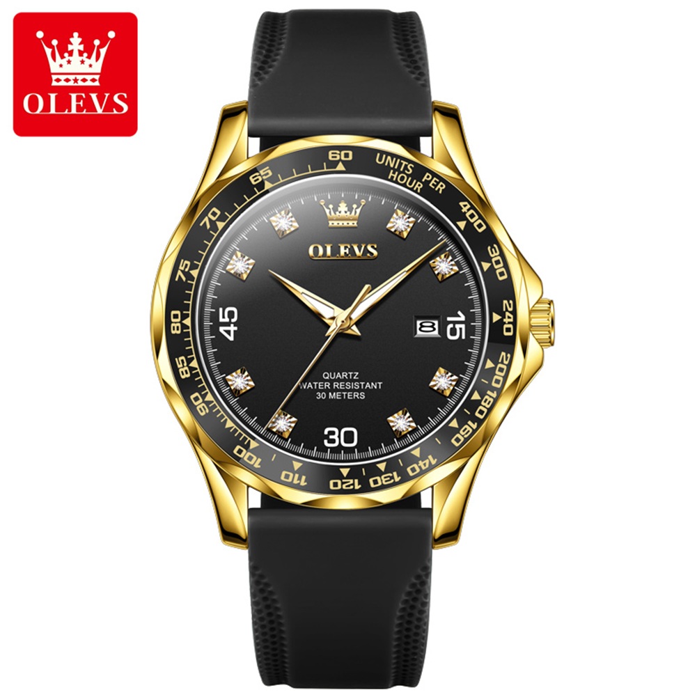 Picture of Olevs 9988L TPU Rubber Chronograph Wrist Watch For Men