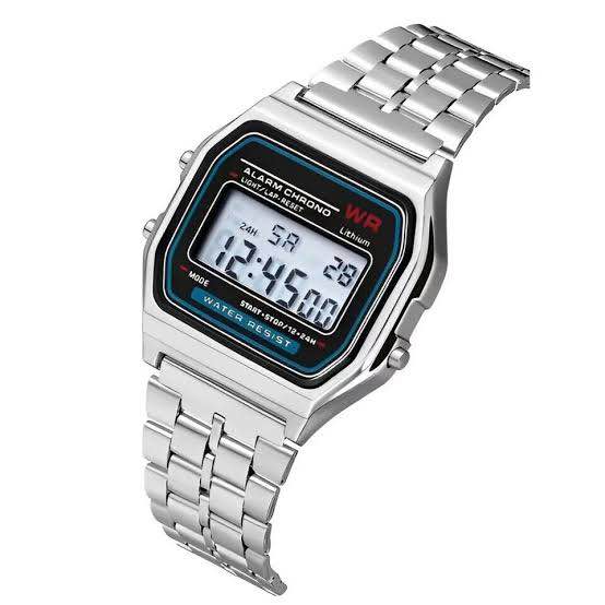 Picture of Stainless Steel Band Watch Luxury Waterproof Retro Digital Sports Watches Women