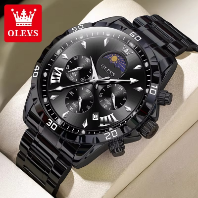Picture of Olevs 2949 Stainless Steel Chronograph Wrist Watch For Men