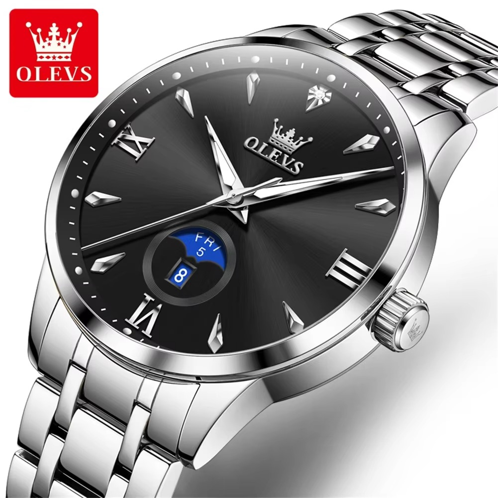 Picture of Olevs 3646 Stainless Steel Analog Wrist Watch For Men