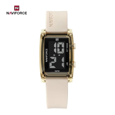 Picture of NAVIFORCE NF7118 5ATM Waterproof Fashionable Youth Kids Sports Digital Watch with LCD Date and Silicone Strap