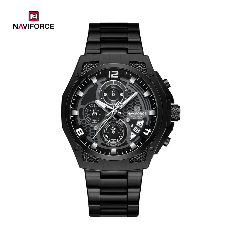 Picture of NAVIFORCE NF8051 Men’s Stainless Steel Strap Luminous Waterproof Honeycomb Design Fashion Watch