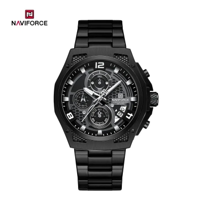 Picture of NAVIFORCE NF8051 Men’s Stainless Steel Strap Luminous Waterproof Honeycomb Design Fashion Watch