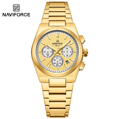 Picture of NAVIFORCE NF8048 Classic Stylish Timeless Love Standard Chronograph Stainless Steel Strap Women Watches