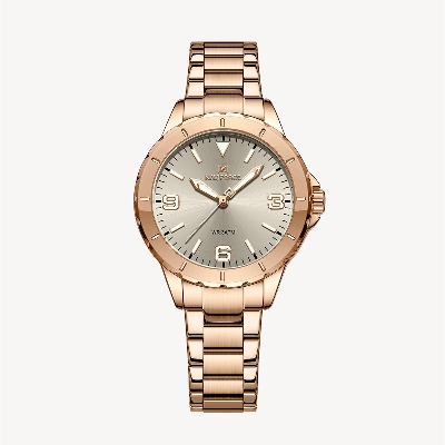 Picture of NAVIFORCE NF5022 RoseGold Stainless Steel Analog Watch For Women - Gray & RoseGold