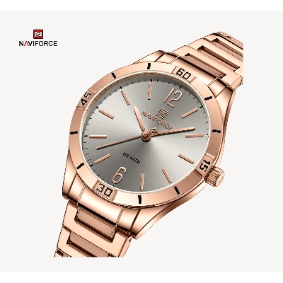 Picture of NAVIFORCE NF5029F RoseGold Stainless Steel Analog Watch For Women - RoseGold & Gray
