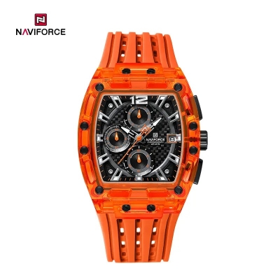 Picture of NAVIFORCE NF7105 Sports Transparent Waterproof Quartz Silicone Multifunctional Chronograph Men Watch