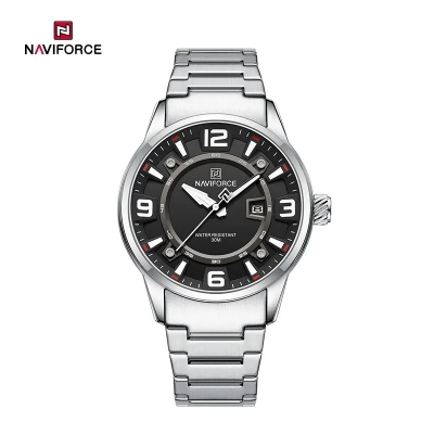Picture of NAVIFORCE NF8044 Luminous Waterproof 3D Fun Dial Trendy Stainless Steel Strap Quartz Men’s Watch