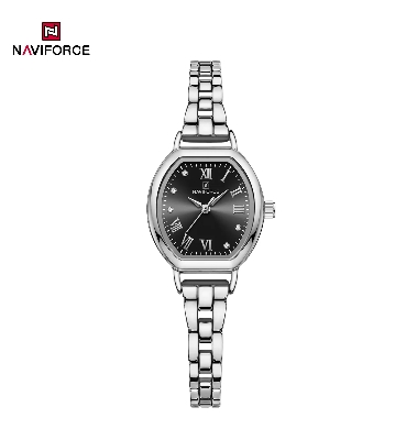 Picture of NAVIFORCE 5035 Ladies High Quality Stainless Steel Bracelet Elegant Barrel Shape Dress Watch