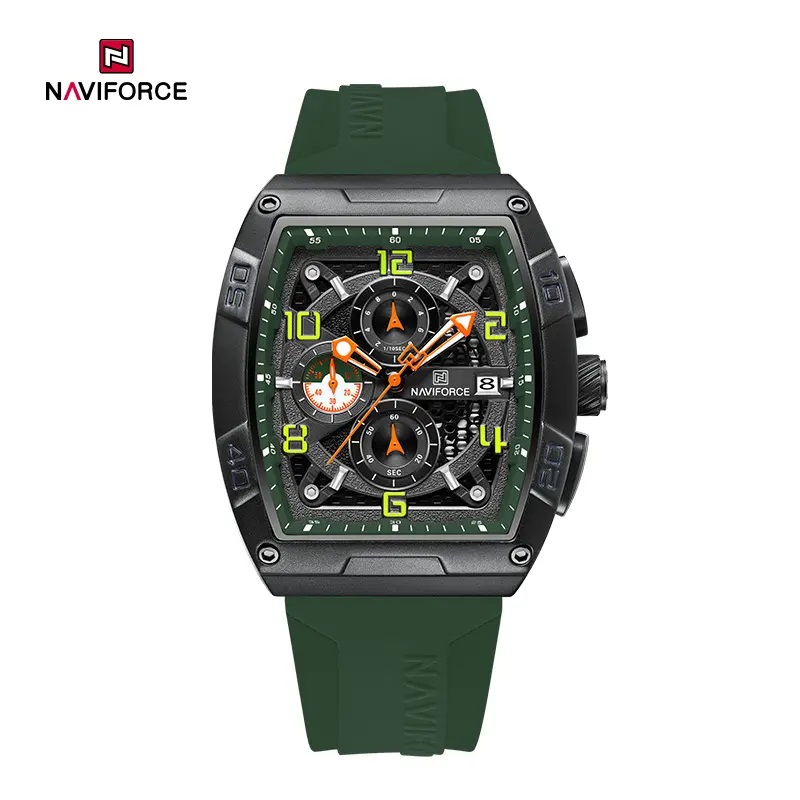 Picture of NAVIFORCE NF8052 Luminous Hollow Dial Barrel-shaped Sports Watch