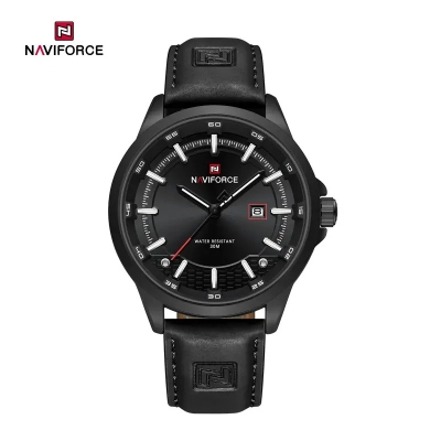 Picture of NAVIFORCE NF9248 PU Leather Japanese Movement Luminous Waterproof Sports Watch With Date For Men