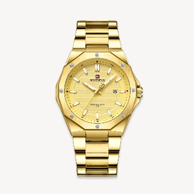 Picture of NAVIFORCE NF9200 Golden Stainless Steel Analog Watch For Men - Golden