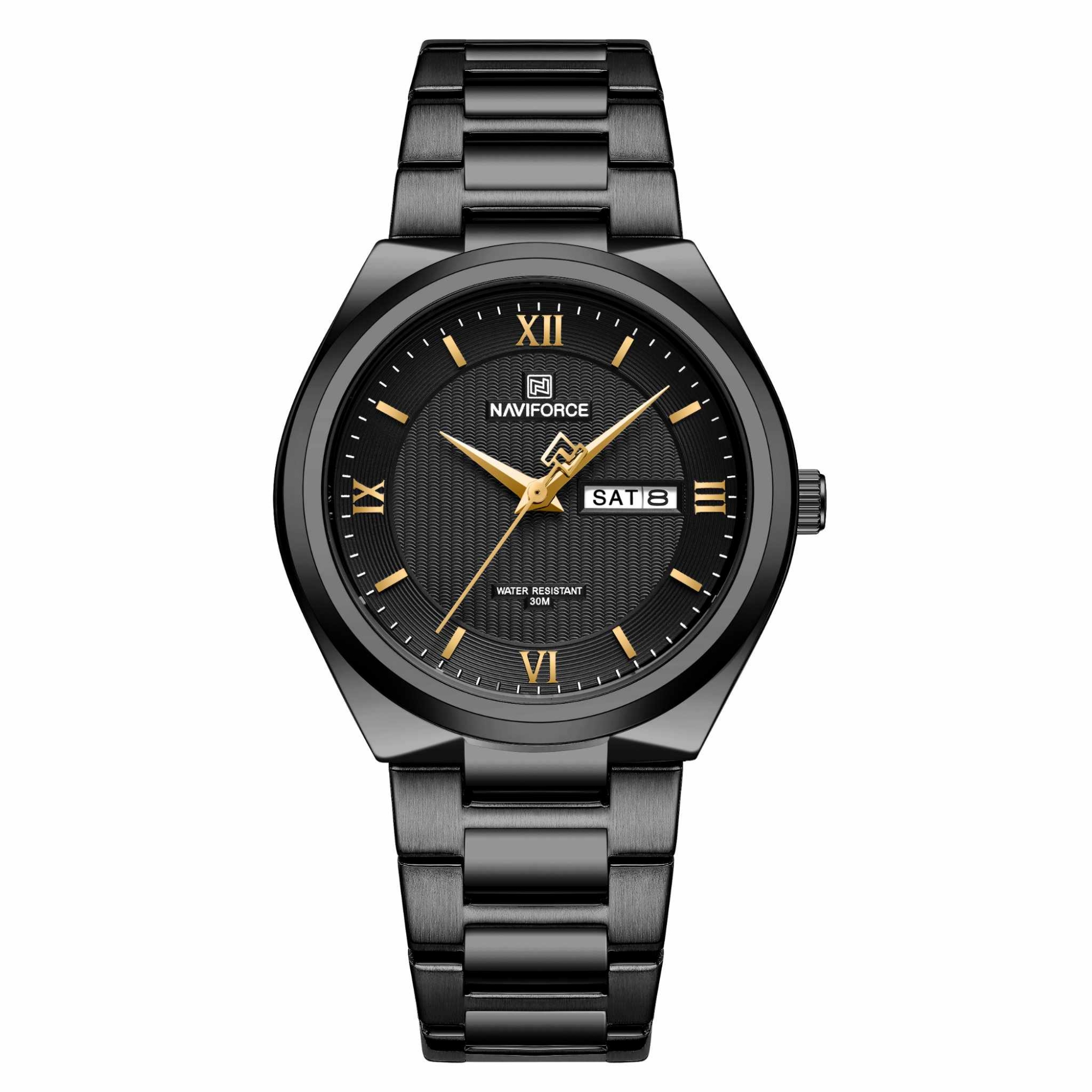 Picture of NAVIFORCE NF8030 Original Fashion Business Date Quartz Waterproof Military Stainless Steel Men’s Watch