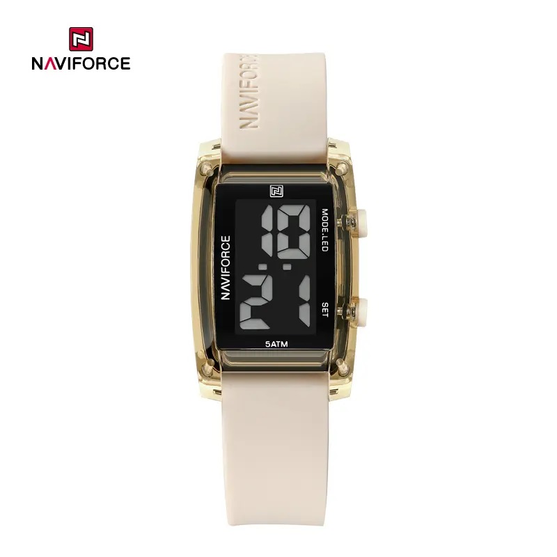 Picture of NAVIFORCE NF7118 5ATM Waterproof Fashionable Youth Kids Sports Digital Watch with LCD Date and Silicone Strap