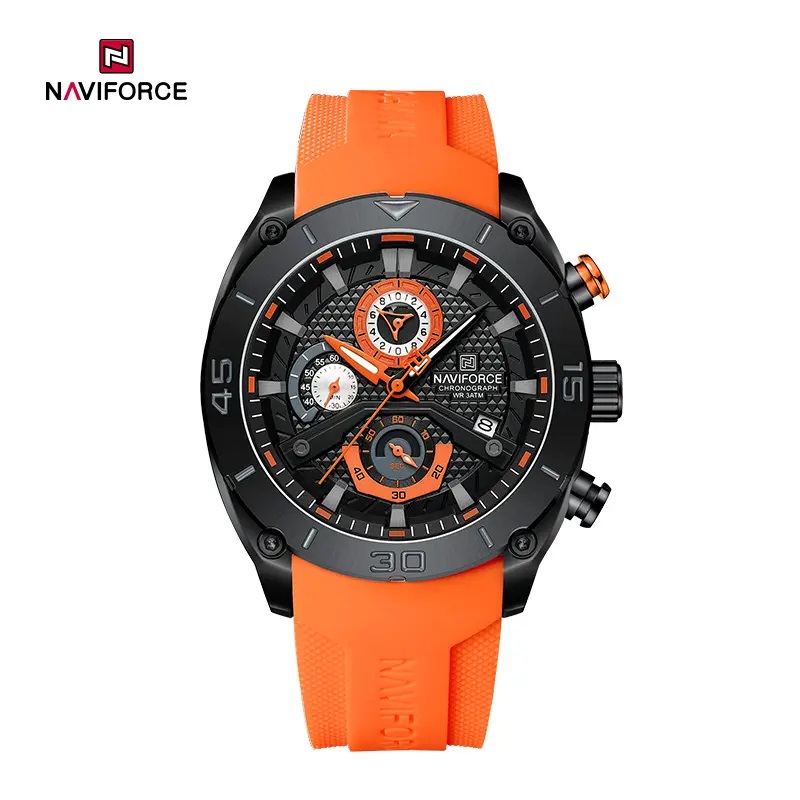 Picture of NAVIFORCE NF8038 Trendy Waterproof Sports Teenager Multi-function Chronograph Silicone Strap Men’s Watch