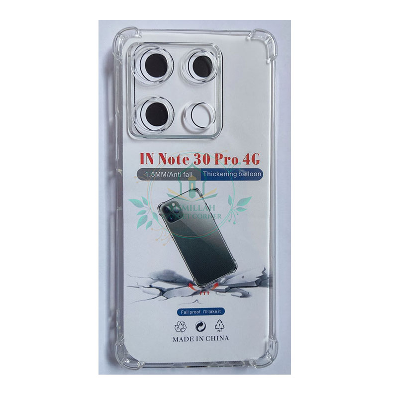 Picture of Transparent back cover For Infinix Note 30 Pro 4G Luxury transparent Protect Back Cover Soft Case