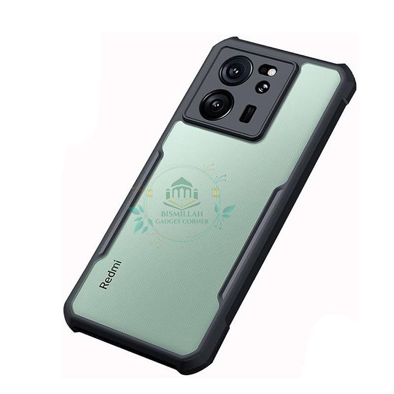 Picture of Xundd Back Cover for Xiaomi Redmi K60 Ultra / Xiaomi 13T / Xiaomi 13T Pro Transparent Hybrid Hard PC Back Bumper