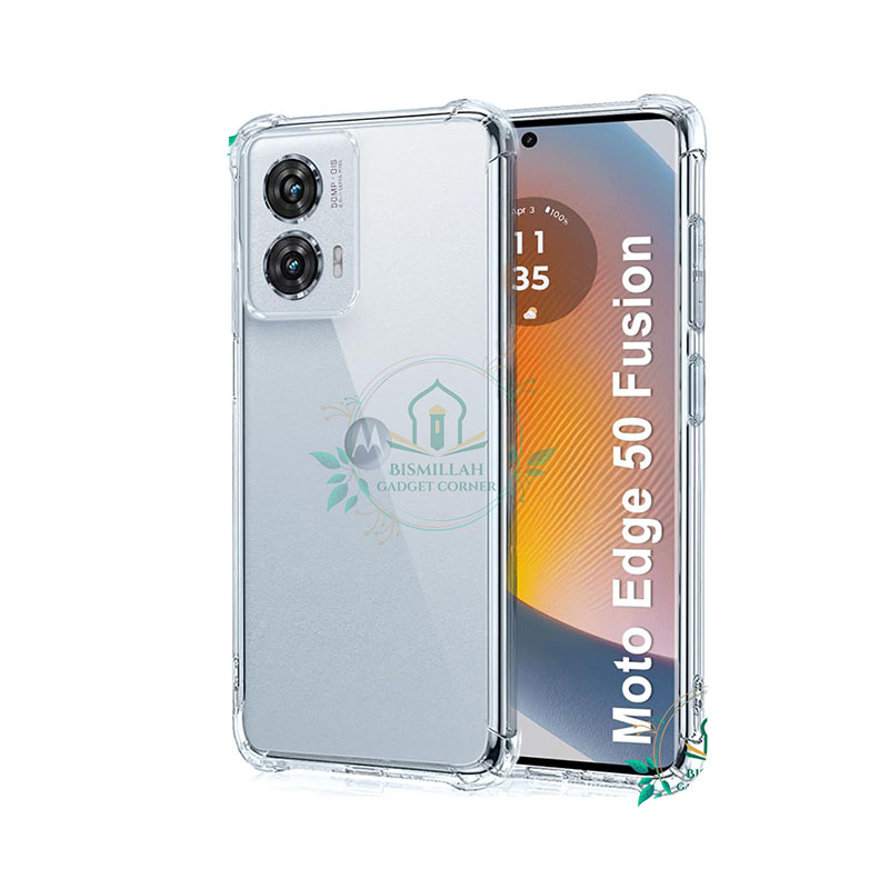 Picture of Transparent back cover For Motorola Edge 50 Fusion Luxury transparent Protect Back Cover Soft Case