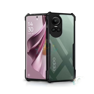 Picture of Xundd Back Cover for Oppo Reno 10 5G / Oppo Reno 10 Pro 5G Transparent Hybrid Hard PC Back Bumper
