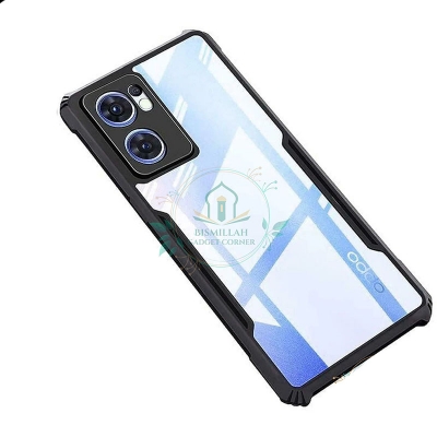 Picture of Xundd Back Cover for Oppo Reno7 5G Transparent Hybrid Hard PC Back Bumper