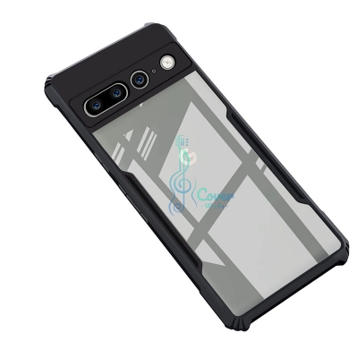 Picture of Xundd Back Cover for Google Pixel 7 Pro 5G Transparent Hybrid Hard PC Back Bumper