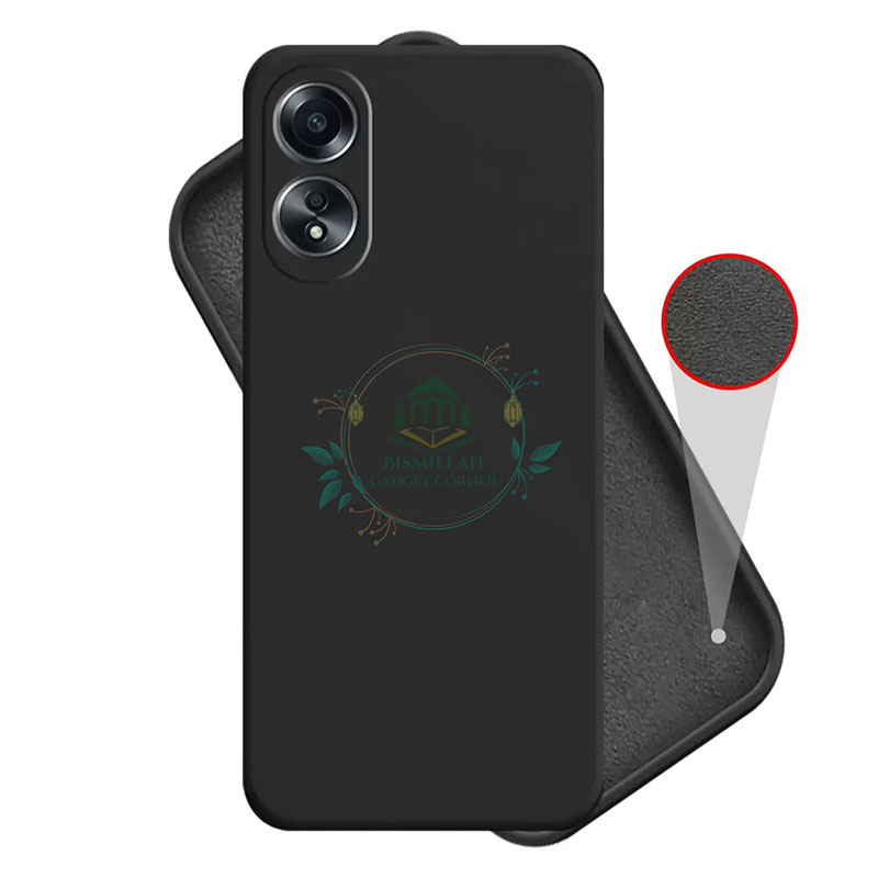 Picture of Premium Liquid Silicone Phone case for OPPO A18 / OPPO A38 Liquid Silicon Mobile Back Case Soft Silicone Phone Cover