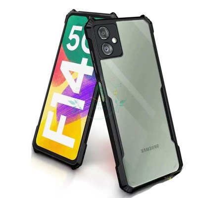 Picture of Xundd Back Cover for Samsung Galaxy F14 5G Transparent Hybrid Hard PC Back Bumper