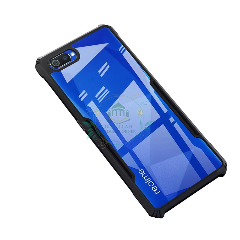 Picture of Xundd Back Cover for Realme C2 / Oppo A1k Transparent Hybrid Hard PC Back Bumper