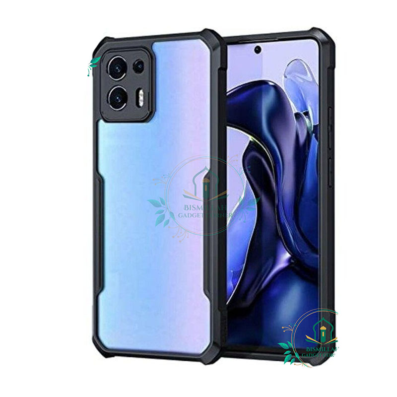 Picture of Xundd Back Cover for Motorola Edge 20 Fusion Transparent Hybrid Hard PC Back Bumper