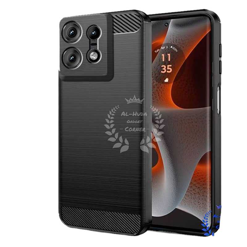 Picture of Spigen cover For Motorola Edge 50 Pro 5G Carbon Fiber Back cover Soft Slim Fashion Non-Slip Protective Carbon Fiber Phone Case