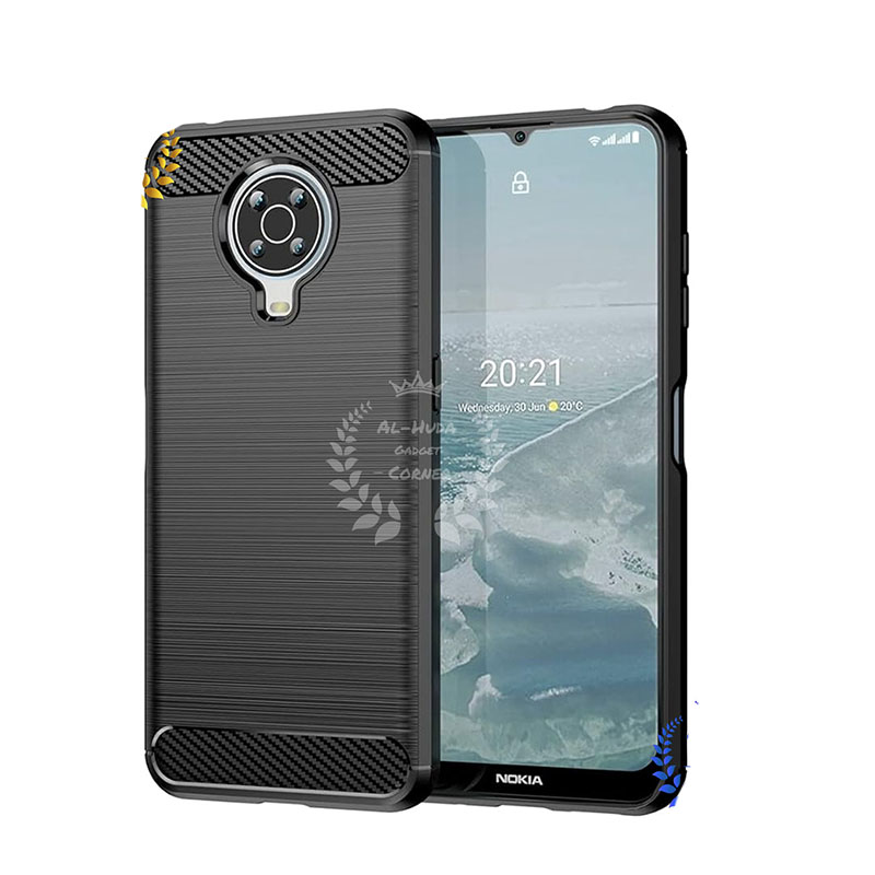 Picture of Spigen cover For Nokia G10 / Nokia G20 Carbon Fiber Back cover Soft Slim Fashion Non-Slip Protective Carbon Fiber Phone Case