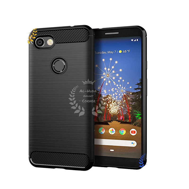 Picture of Spigen cover For Google Pixel 3a Carbon Fiber Back cover Soft Slim Fashion Non-Slip Protective Carbon Fiber Phone Case