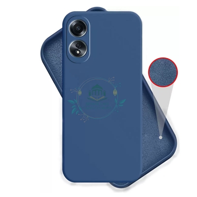 Picture of Premium Liquid Silicone Phone case for Oppo A58 4G / Oppo A78 4G Liquid Silicon Mobile Back Case Soft Silicone Phone Cover