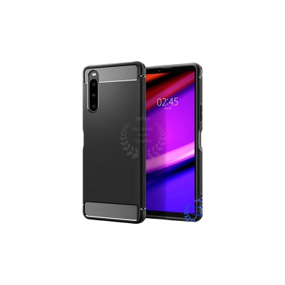 Picture of Spigen cover For Sony Xperia 10 V Carbon Fiber Back cover Soft Slim Fashion Non-Slip Protective Carbon Fiber Phone Case